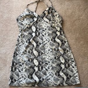 Kendall and Kylie snakeskin dress